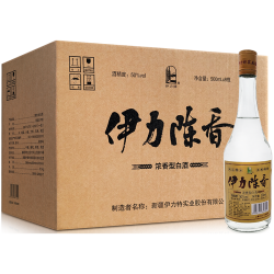 伊力特 50度新疆伊力特 伊力陈香500ml 8 光瓶口粮酒绵柔型白酒整箱 50度 500mL