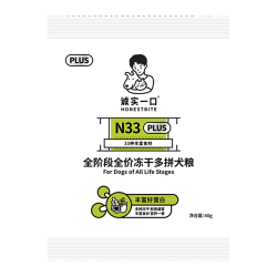 诚实一口 N33 PLUS冻干多拼犬粮 鸭肉梨味 120g