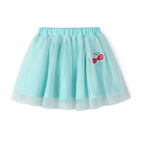 优贝宜 Yobeyi 女童短裙子半身裙洋气夏季小女孩百搭公主蓬蓬网纱裙粉