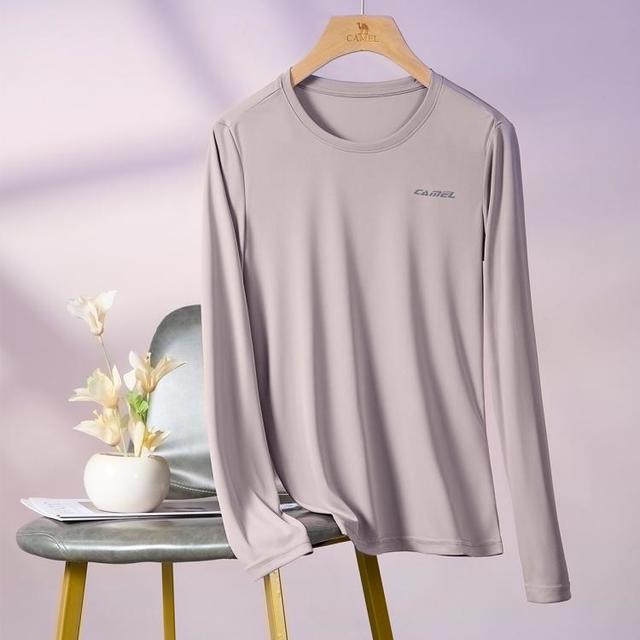 骆驼 长袖t恤女款秋冬宽松打底衫长袖t恤女上衣运动T恤