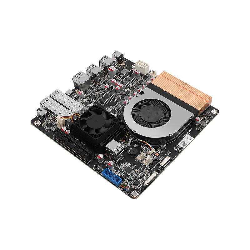 畅网U300e/i5-12450H 4xM.2 4xU.2 82599双万兆 带PCIE插槽 双DDR5插槽 NAS主板