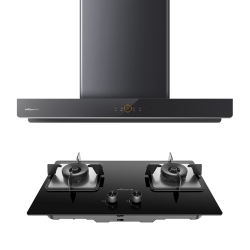 万和 油烟机家用顶吸抽21风量大吸力5.2kw燃气灶具 WX536+B9L50(天然气）