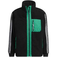 adidas NEO 男装外套运动服时尚休闲保暖棉服跑步立领宽松棉衣