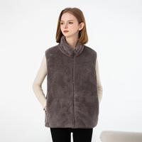 雪中飞 【珊瑚绒马甲】女式秋冬时尚马甲触感细腻休闲系列居家保暖拉链款