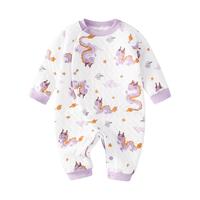 多嘻噜卡 【保暖亲肤】婴幼儿秋季长袖爬爬服男女宝宝无骨超柔连体衣秋冬款