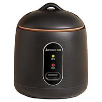 志高迷你电饭煲1-2人小型家用多功能老式机械单人宿舍蒸煮电饭锅L 黑色1.2L普通内胆【无蒸碟】