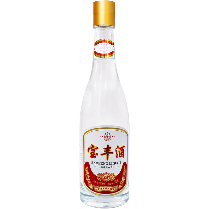  宝丰 口粮白酒 清香型白酒  40-49.9度 光瓶装 500ml