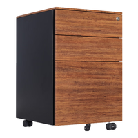洛克菲勒文件柜 钢制办公柜金莲木带锁活动柜子档案柜 高600宽390深450