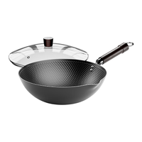 Royalstar荣事达炒锅铁锅无涂层炒菜锅精铁极铁平底不粘锅燃气电磁炉通用已开锅 极铁炒锅【已开锅】无盖 30cm