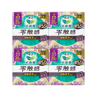乐而雅 花王零触感特薄透气夜用护翼型卫生巾组合30cm32片姨妈巾京东自营