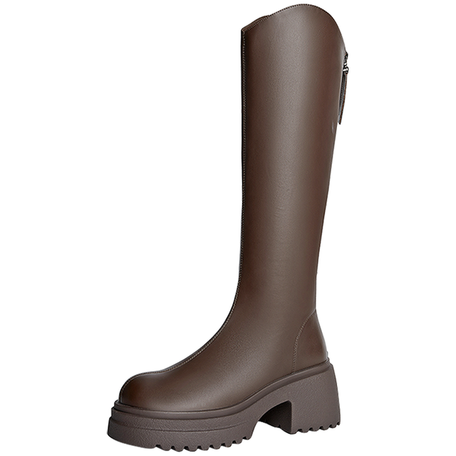 森达 骑士靴女款冬季显瘦过膝长筒靴