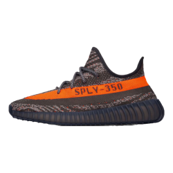 adidas ORIGINALS Yeezy Boost 350 V3灰橙跑步鞋 UK5.5码