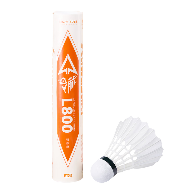 KAWASAKI 川崎 令箭L800 羽毛球 白色 12只装