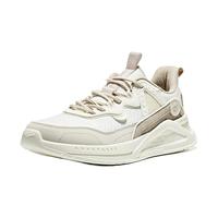 鸿星尔克休闲鞋男夏季防滑软底轻便运动鞋【桀骜】【100元券】 橡芽白/苍野灰 41