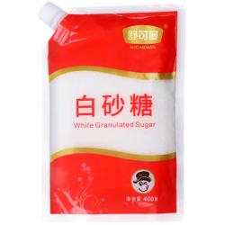 舒可曼 白砂糖800g袋盖设计烘焙冲饮糖浆糖水便捷易储存颗粒干爽