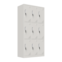 佐盛更衣柜员工柜储物柜铁皮柜存包柜鞋柜碗柜九门更衣柜