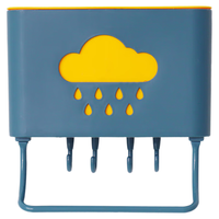 拜杰筷子筒筷子笼多功能免打孔壁挂式筷笼沥水置物架云朵筷子收纳盒