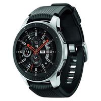 SAMSUNG 三星 Galaxy Watch 智能手表 46mm 银色 黑色橡胶表带(运动、健身、跟踪)