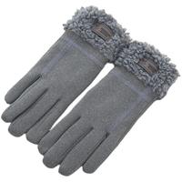 触屏手套女士冬天加绒加厚玩手机韩版可爱保暖五指骑行分指手套