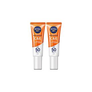 NIVEA 妮维雅 CE防晒高倍隔离SPF50抗氧提亮通勤女2支装