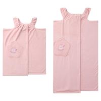 洁丽雅 可穿戴婴幼儿睡袍斗篷带帽柔软吸水洗澡浴袍浴巾速干秋冬季