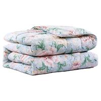 富安娜 FUANNA 清风碧月 七孔纤维被 抑菌四季被 1500g填充 230*229cm 浅绿