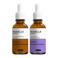 Novella 那绯澜 日本进口 早C晚A烟酰胺亮肤修护日夜精华液套装50ml*2瓶