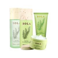 赫拉 HOLA 茶树植物深层洁净调理套装(洗面奶 洁面膏100g+面膜泥120g+平衡爽肤水150ml+保湿乳液150ml)