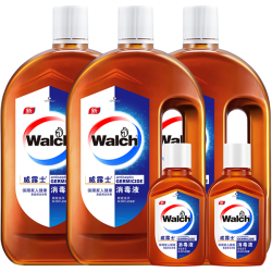 威露士 消毒液1L*3+60ml*2