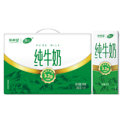 新希望 纯牛奶 200g*10盒*6箱