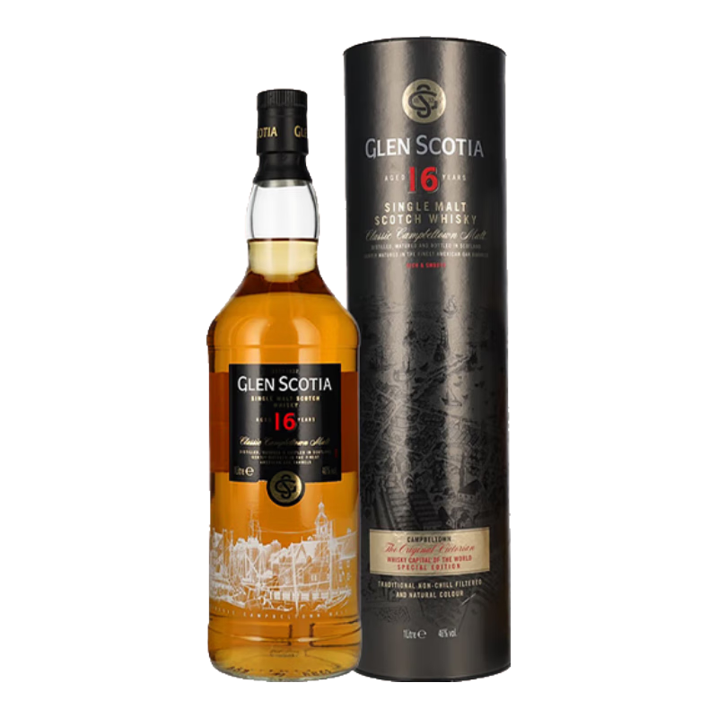 GLEN SCOTIA格兰帝16年 英国单一麦芽威士忌1000ml 46度洋酒