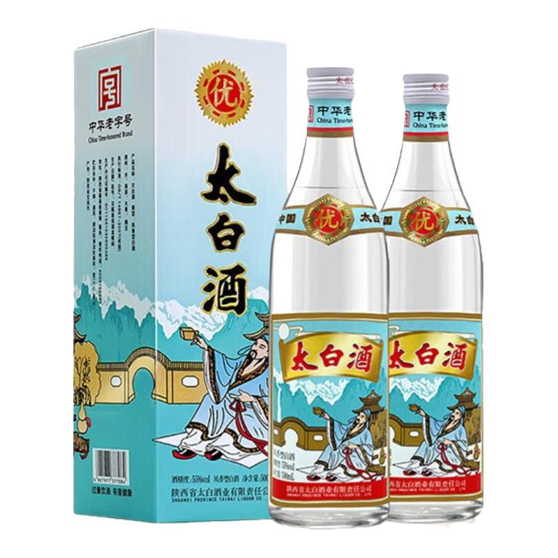  太白 纯粮固态发酵 凤香型白酒  盒装 55%vol 500mL