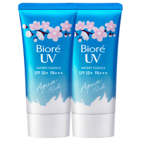 碧柔 Bioré(Biore)【范丞丞】倍护水活防晒 全身军训男女户外 SPF50+ 浪漫樱花香水凝蜜50g*2