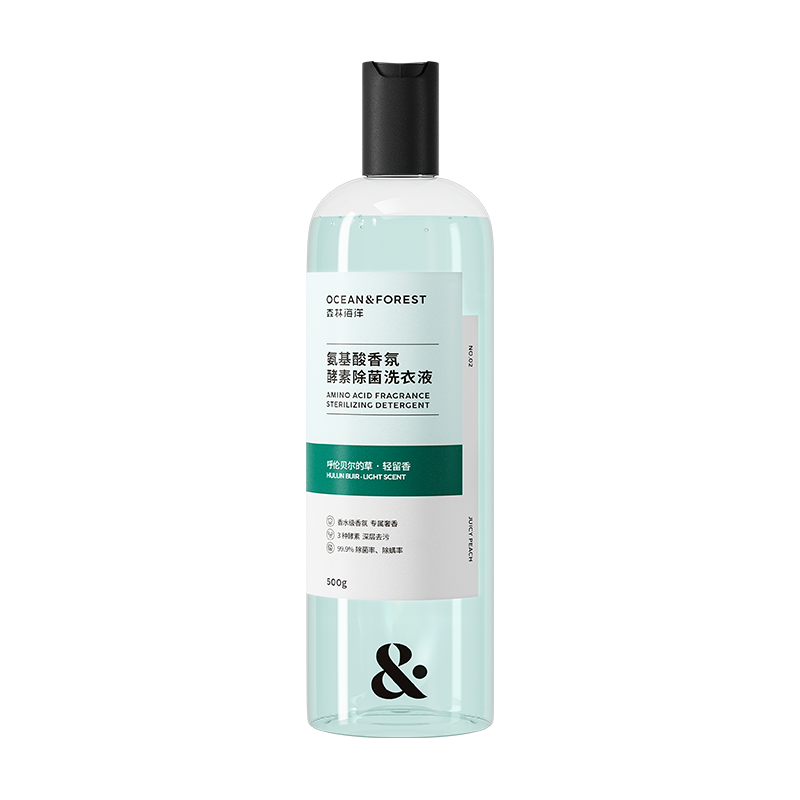 OCEAN&FOREST 森林海洋 香氛酵素除菌洗衣液 500g 呼伦贝尔的草香