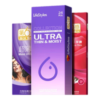 SIXSEX第六感 超薄避孕套超薄0.01隐形裸入套 男女 女 戴玻尿酸延时大颗粒狼牙套棒成人用品 【销售冠军】超薄量贩72只