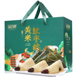 金百粟 黄米红枣粽子白米粽子礼盒 200g*6