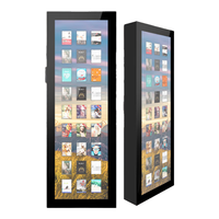 腾裕 瀑布流阅览屏电子图书借阅机无缝高清液晶拼接屏图书馆流光阅读屏智能数字流动墙系统 46英寸 3*1