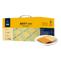 京东京造X京东PLUS会员联名款 薯脆薄饼干(蒜香味) 1.28kg 零食 饼干