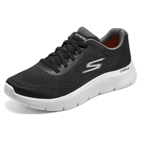 斯凯奇Skechers季休闲运动健步鞋216486 黑色/灰色186 42.5