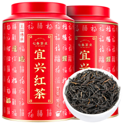 七春 2023新茶叶自己喝江苏特产宜兴红茶浓香暖胃茗茶小罐装250g