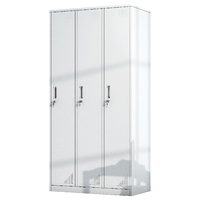 中伟更衣柜储物柜员工衣柜存包柜三门更衣柜