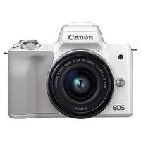 佳能（Canon）EOS M50 Mark II M50二代 微单数码相机 EF-M 15-45mm 套机 白色（含64G卡+滤镜+包+清洁套）