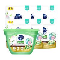 超能 悦色洗衣凝珠3合1洗衣球护180g+60g*6袋(共54颗)