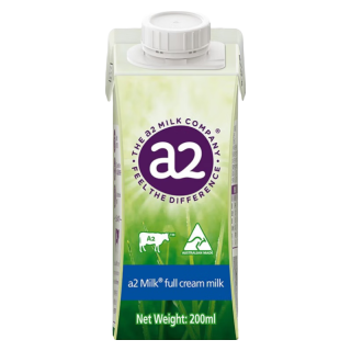 a2 全脂纯牛奶 200ml*24盒