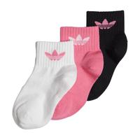 短筒运动袜子女小童adidas阿迪达斯三叶草IS0684