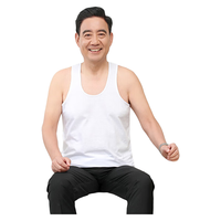 北极绒 秋冬男士德狨无痕保暖背心加绒恒温马甲打底衫内穿 男士德绒黑色2件装 L