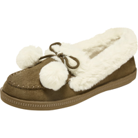 斯凯奇Skechers女士低帮一脚蹬舒适保暖黑色休闲鞋169000