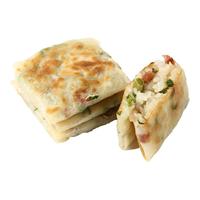 诸老大 速冻豇豆饼400g 50克*8片 儿童早餐手抓饼葱油饼煎饼灌饼