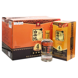 白云边 4星白酒四星陈酿520ml 粮食固态发酵 浓酱兼香型白酒 50度 520mL 6瓶 整箱装