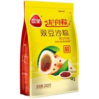 三全粽子龙舟粽双豆沙粽八宝粽蜜枣粽甜粽组合6只装
